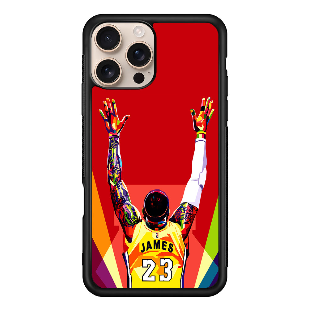 Lebron James Colorful Pop Art iPhone 16 Pro Case - Altracase