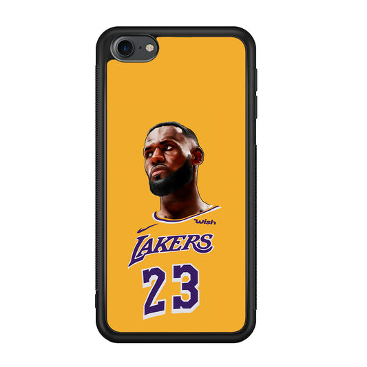 Lebron James Lakers iPod Touch 6 Case-Phone Case-Rubber White (2D Case)-Altracase
