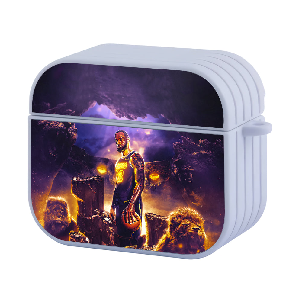 Lebron James Lakers Art Hard Plastic Case Cover For Apple Airpods 3