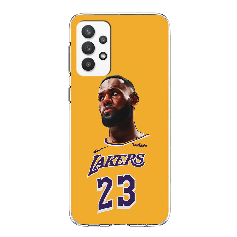 Lebron James Lakers Samsung Galaxy A32 Case-Phone Case-Clear Soft Case-Altracase