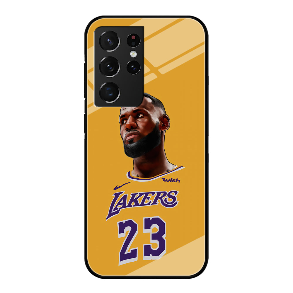 Lebron James Lakers Samsung Galaxy S21 Ultra Case-Phone Case-Tempered Glass Case-Altracase