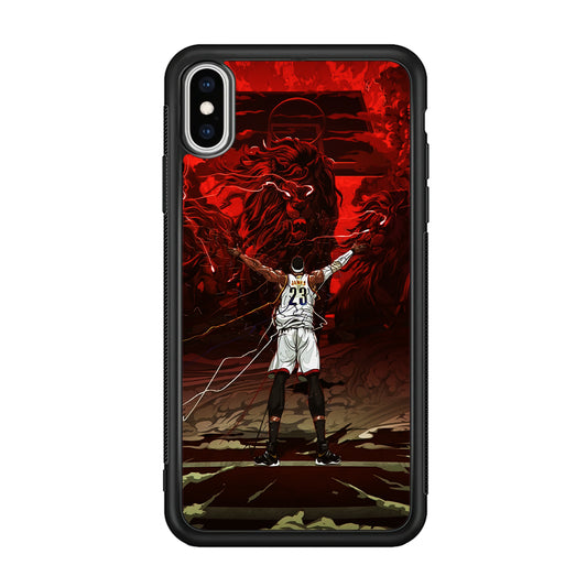 Lebron James Lion Art iPhone Xs Case