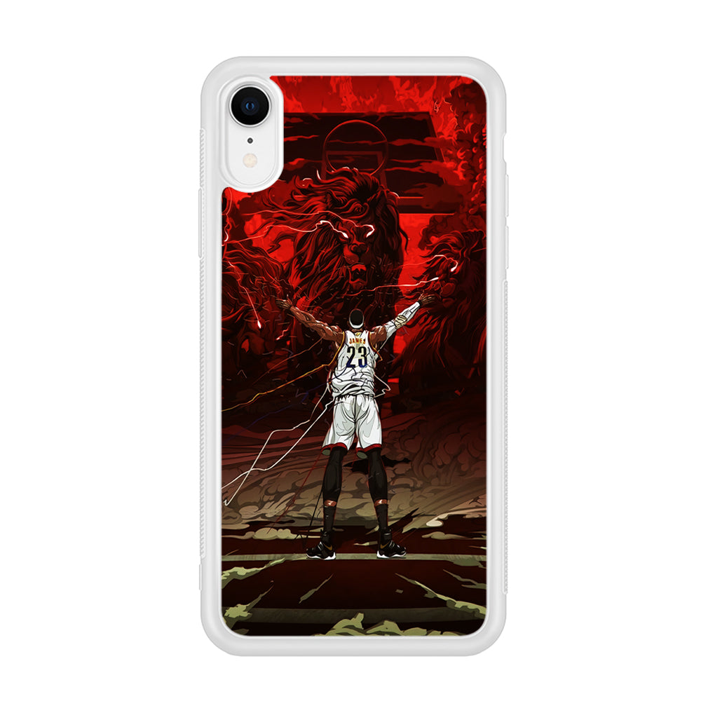 Lebron James Lion Art iPhone XR Case