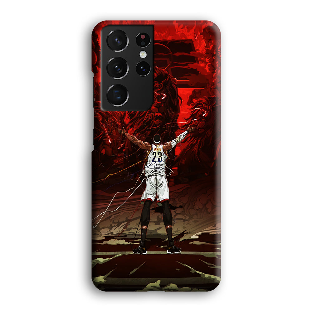 Lebron James Lion Art Samsung Galaxy S22 Ultra Case