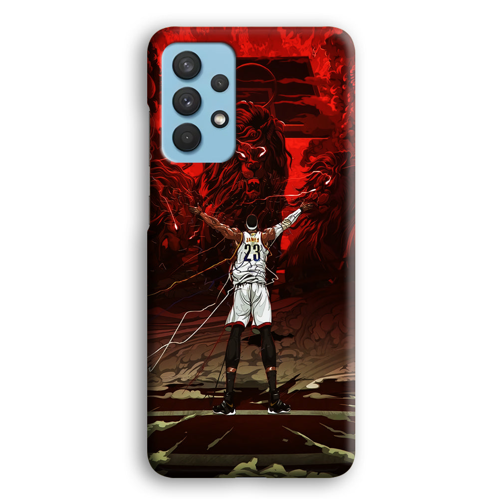 Lebron James Lion Art Samsung Galaxy A32 Case