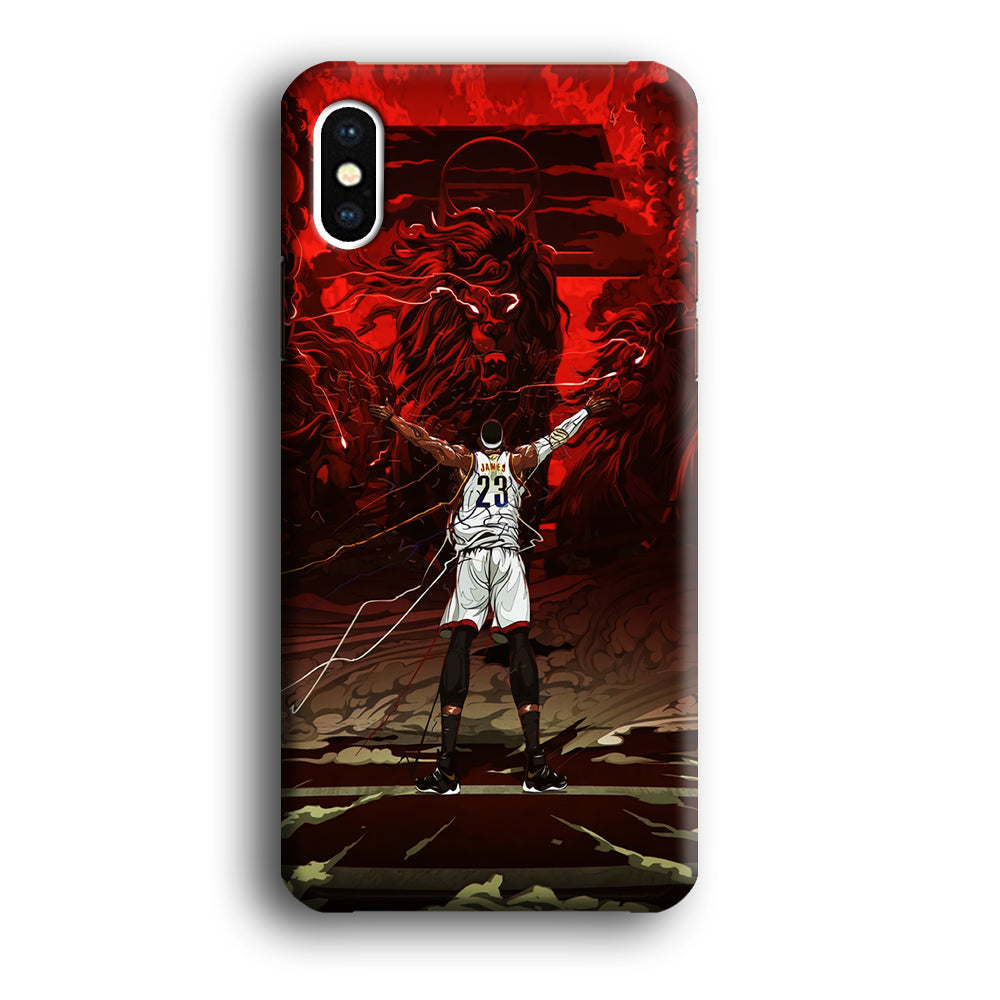 Lebron James Lion Art iPhone X Case