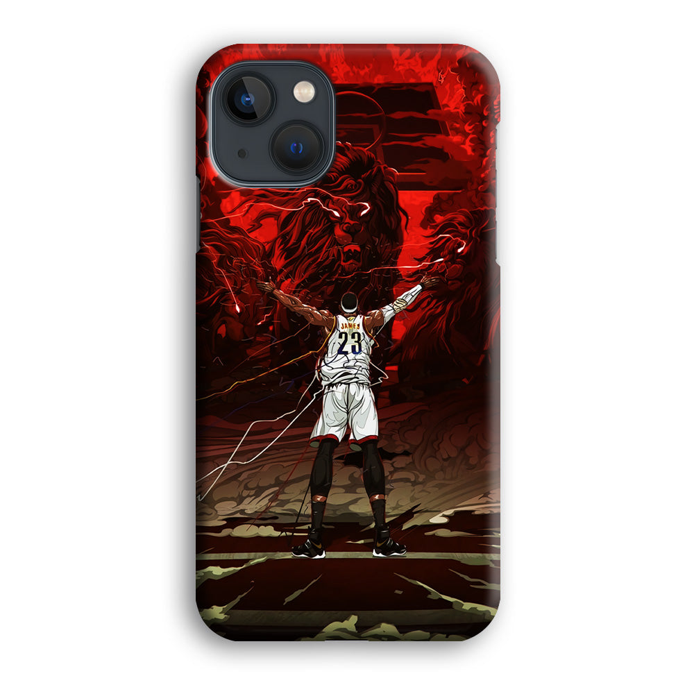 Lebron James Lion Art iPhone 14 Plus Case