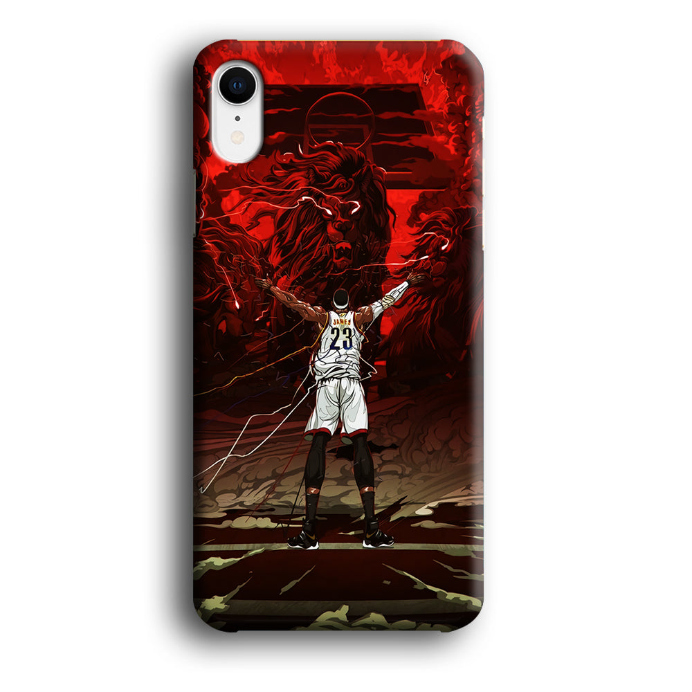 Lebron James Lion Art iPhone XR Case