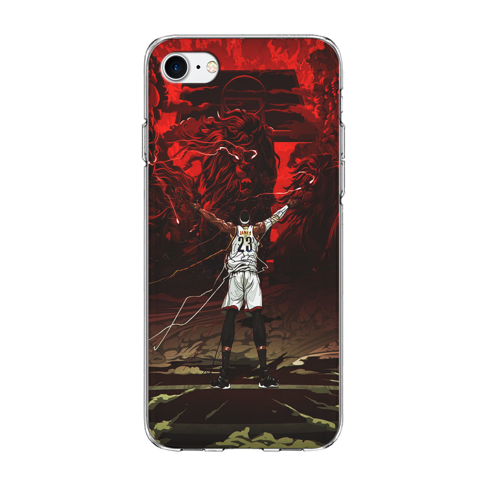 Lebron James Lion Art iPhone SE 2020 Case