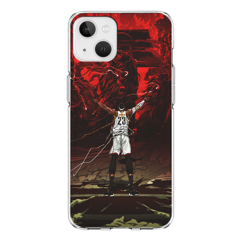 Lebron James Lion Art iPhone 14 Plus Case