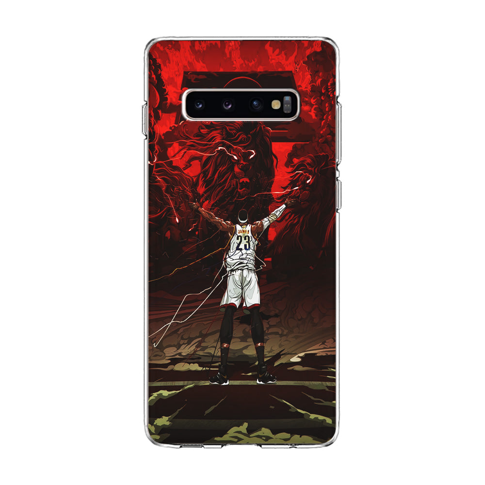 Lebron James Lion Art Samsung Galaxy S10 Case