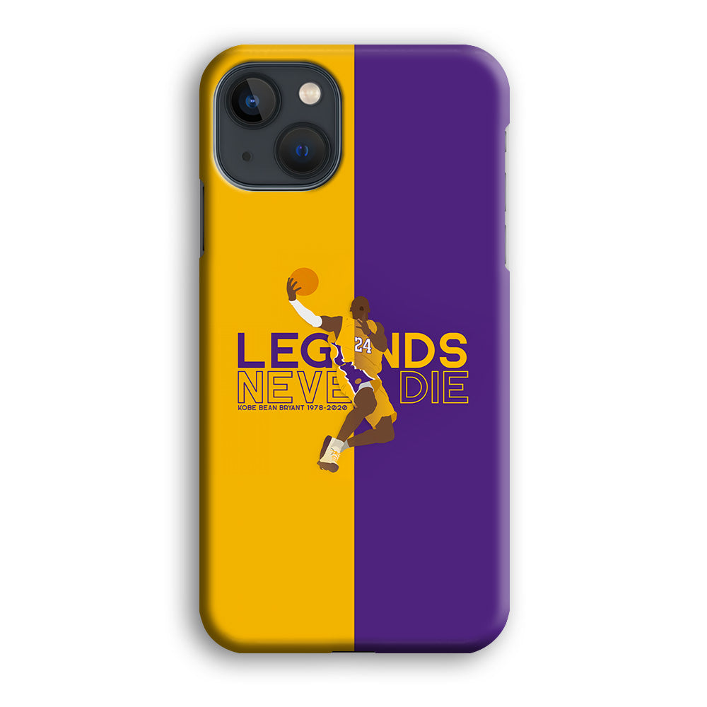 Legend Kobe Bryant 24 Lakers iPhone 14 Plus Case