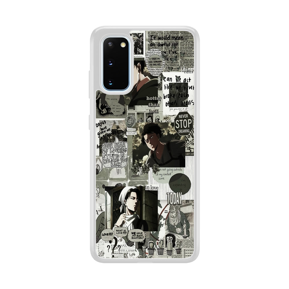 Levi Ackerman Aesthetic Samsung Galaxy S20 Case