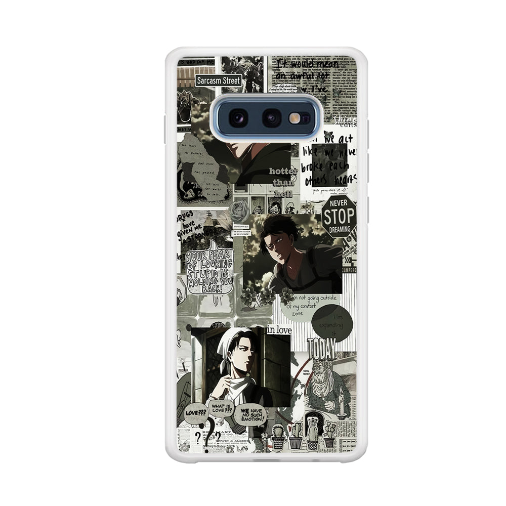 Levi Ackerman Aesthetic Samsung Galaxy S10E Case