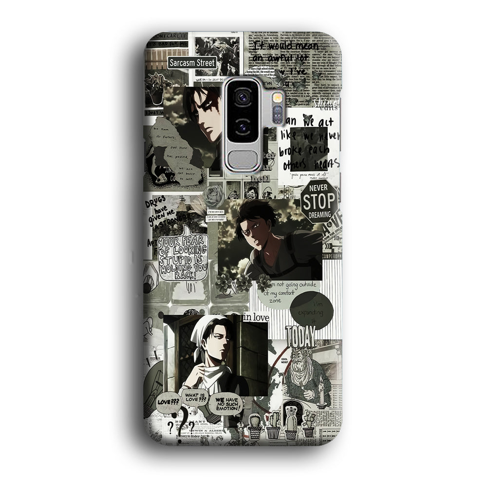 Levi Ackerman Aesthetic Samsung Galaxy S9 Plus Case