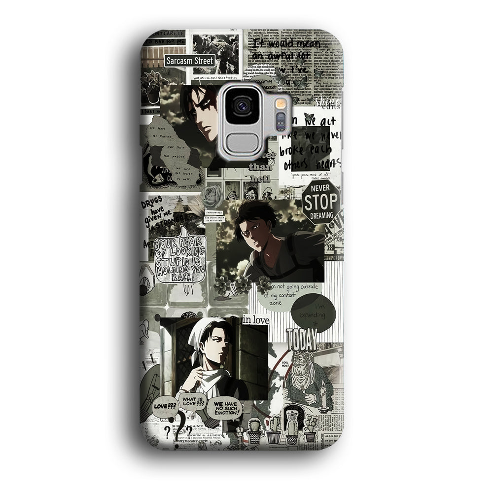 Levi Ackerman Aesthetic Samsung Galaxy S9 Case