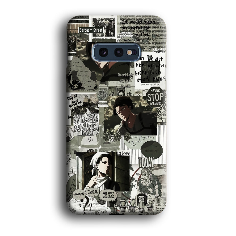 Levi Ackerman Aesthetic Samsung Galaxy S10E Case