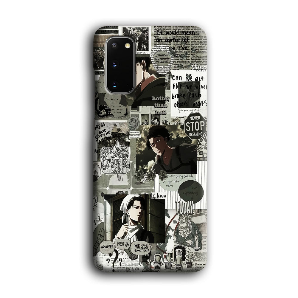 Levi Ackerman Aesthetic Samsung Galaxy S20 Case