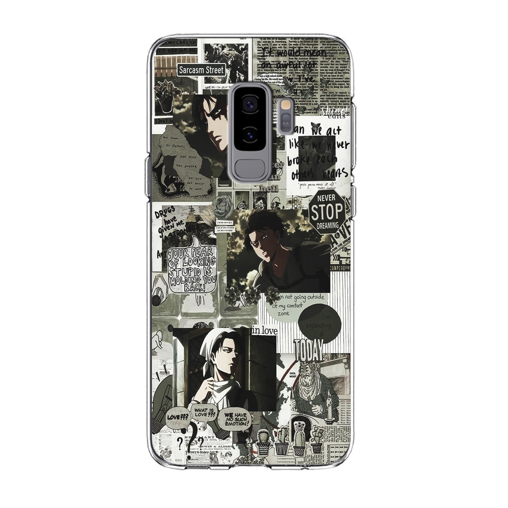 Levi Ackerman Aesthetic Samsung Galaxy S9 Plus Case