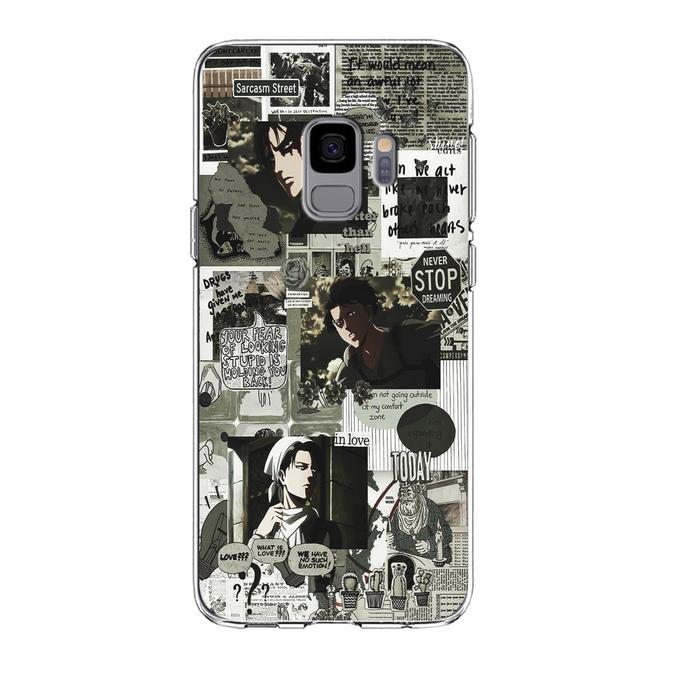 Levi Ackerman Aesthetic Samsung Galaxy S9 Case