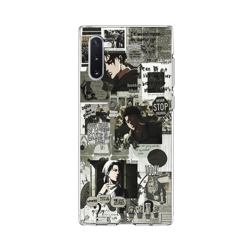 Levi Ackerman Aesthetic Samsung Galaxy Note 10 Case