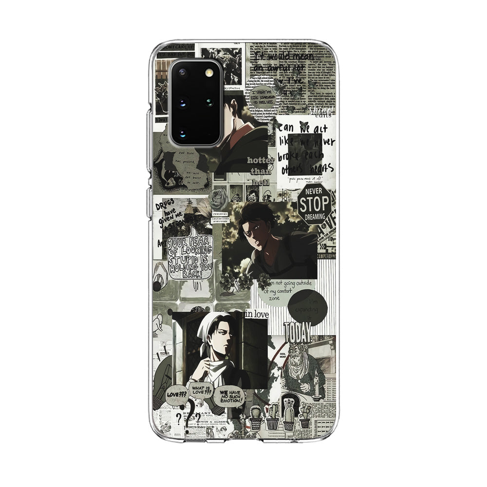 Levi Ackerman Aesthetic Samsung Galaxy S20 Plus Case