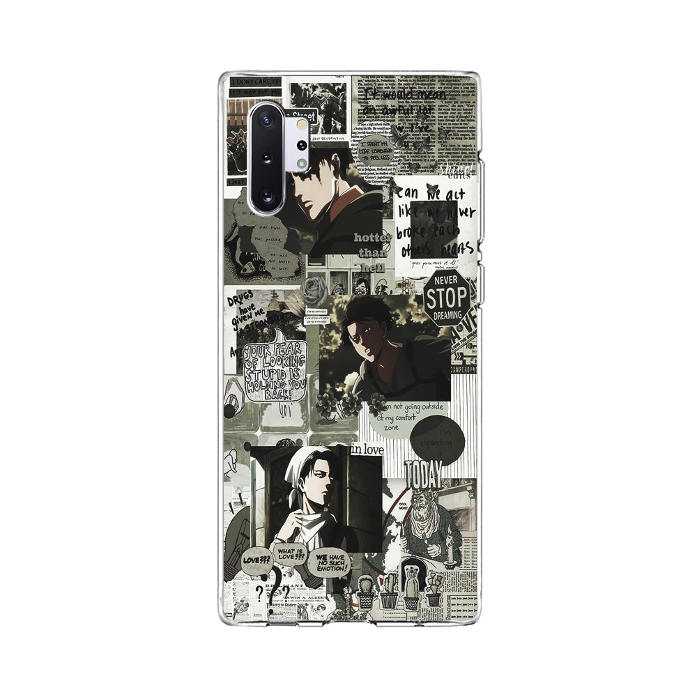 Levi Ackerman Aesthetic Samsung Galaxy Note 10 Plus Case