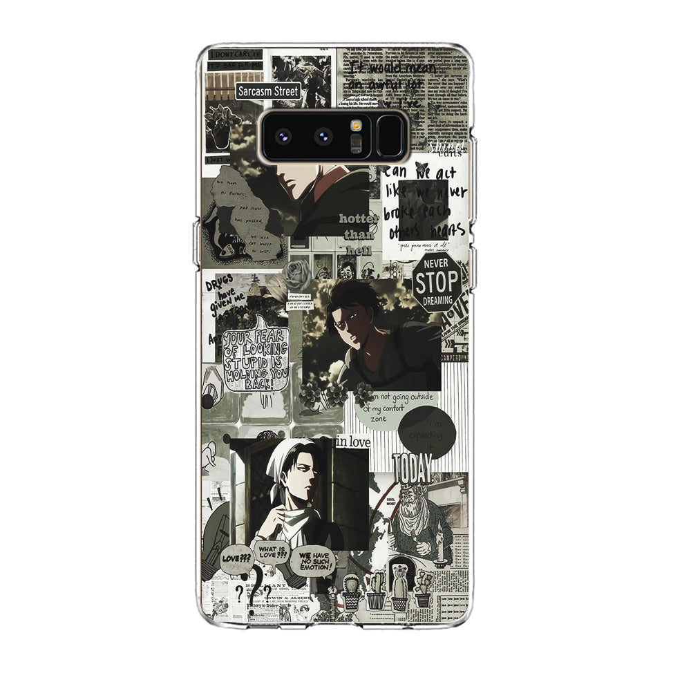 Levi Ackerman Aesthetic Samsung Galaxy Note 8 Case