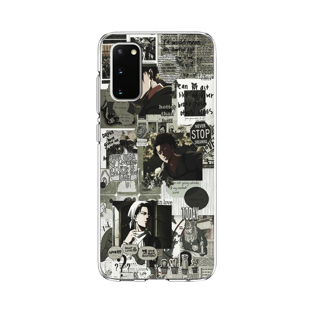 Levi Ackerman Aesthetic Samsung Galaxy S20 Case