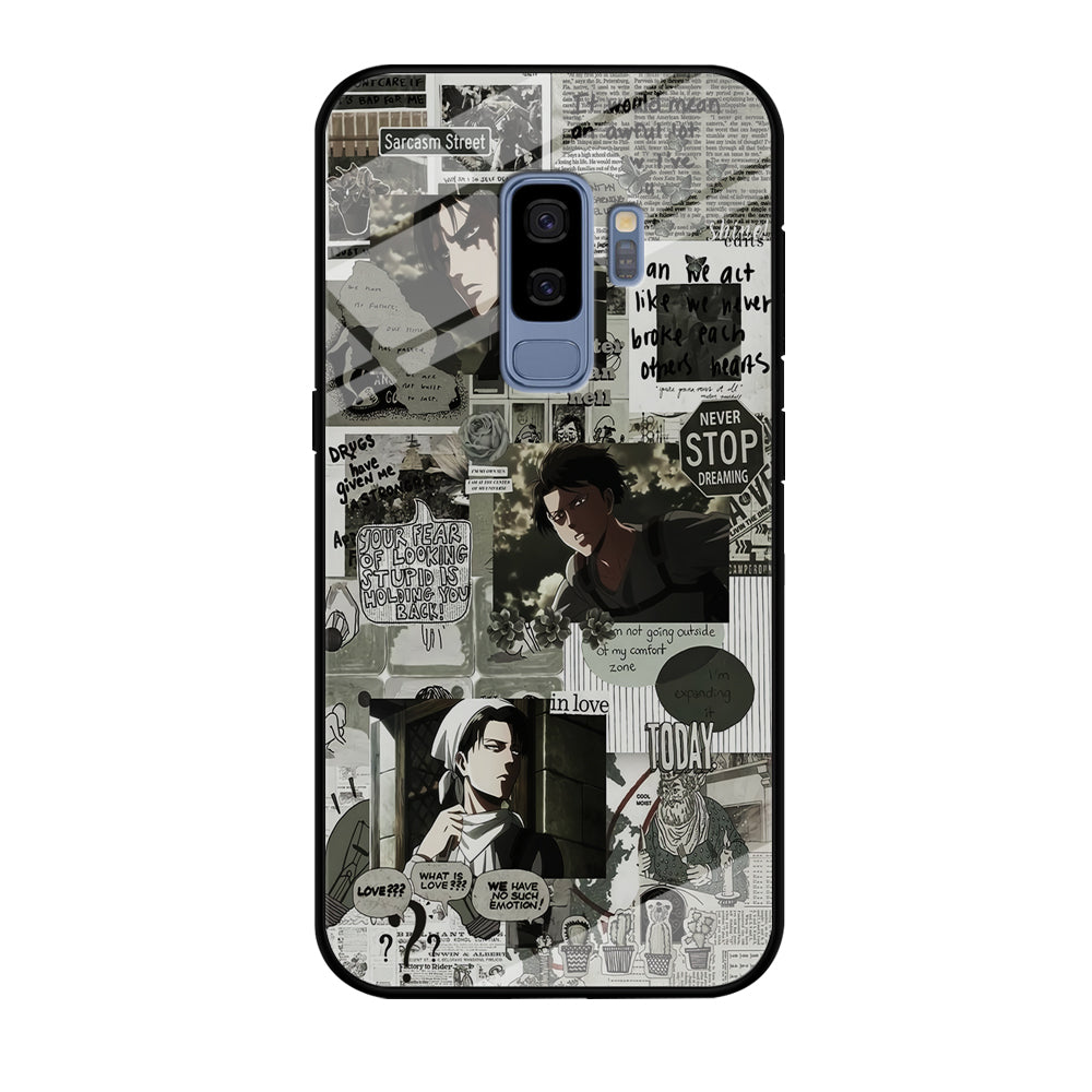 Levi Ackerman Aesthetic Samsung Galaxy S9 Plus Case