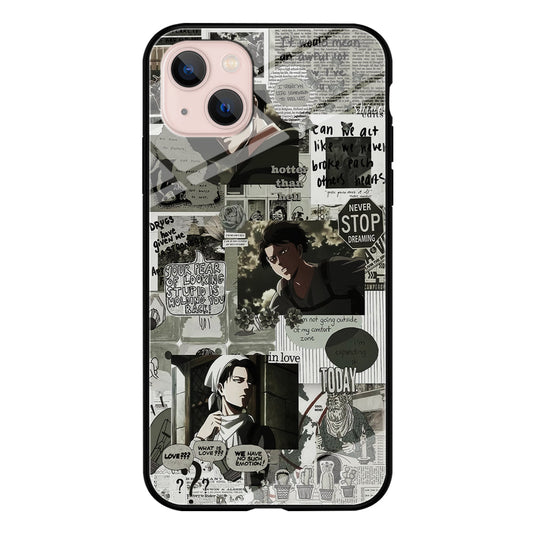Levi Ackerman Aesthetic iPhone 14 Case-Phone Case-Tempered Glass Case-Altracase
