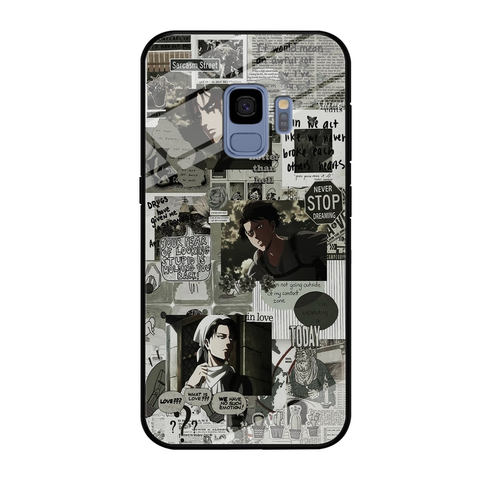 Levi Ackerman Aesthetic Samsung Galaxy S9 Case