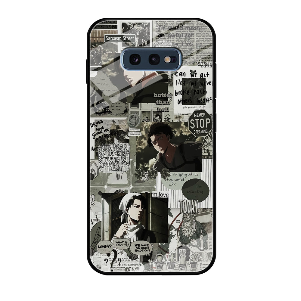 Levi Ackerman Aesthetic Samsung Galaxy S10E Case