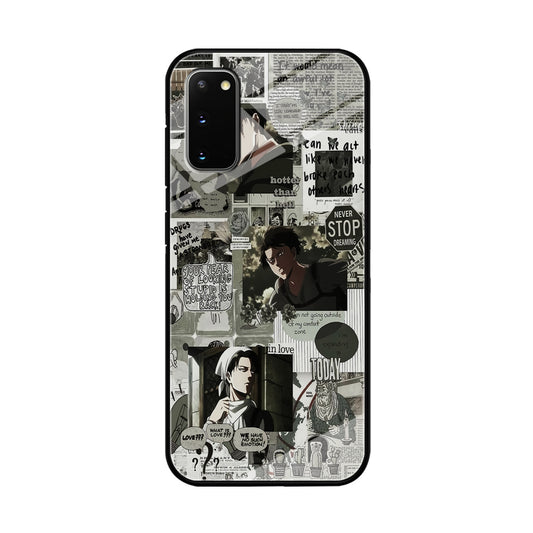 Levi Ackerman Aesthetic Samsung Galaxy S20 Case