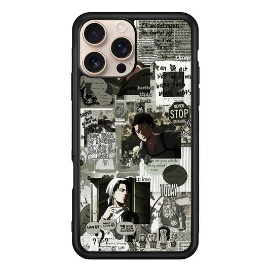 Levi Ackerman Aesthetic iPhone 16 Pro Max Case - Altracase