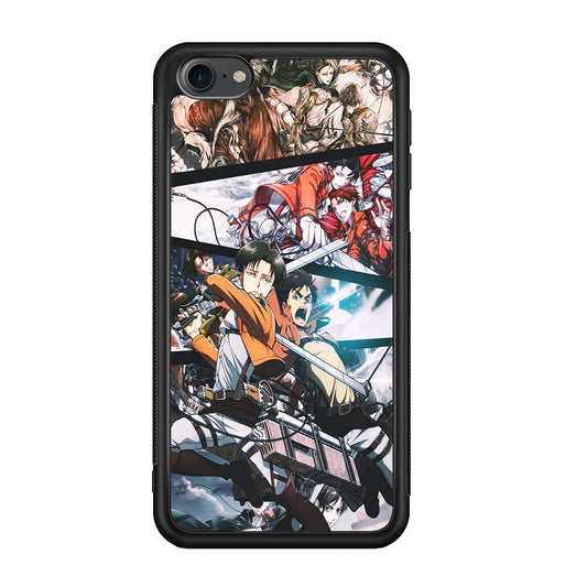 Levi Eren Collage iPod Touch 6 Case-Phone Case-Rubber White (2D Case)-Altracase