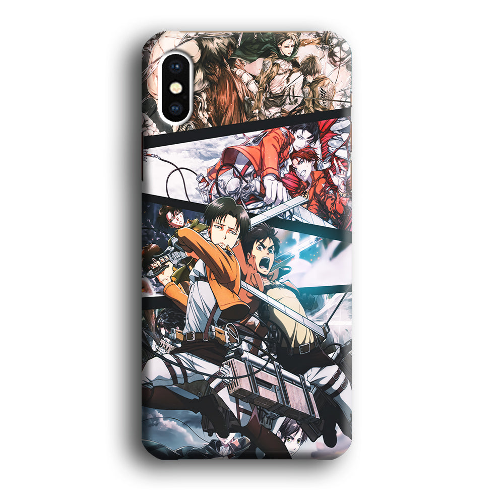 Levi Eren Collage iPhone X Case