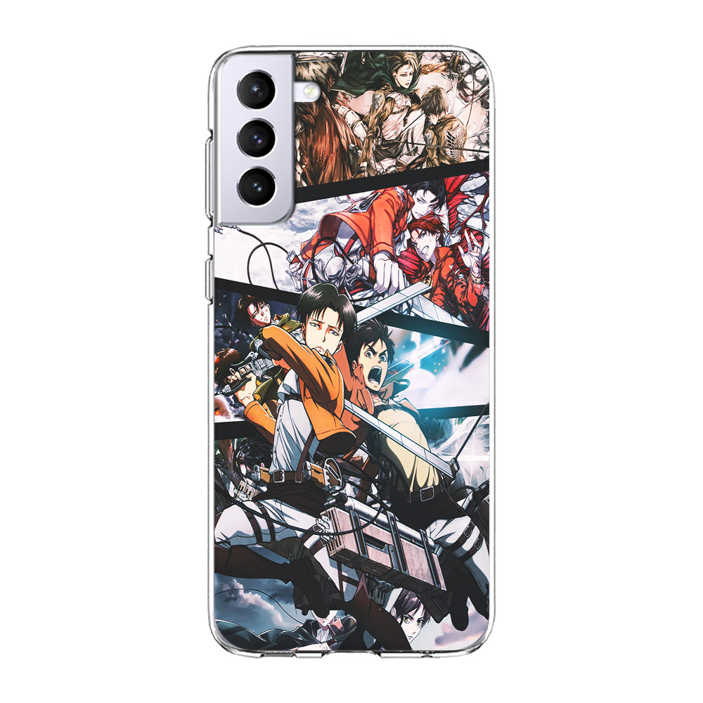 Levi Eren Collage Samsung Galaxy S23 Plus Case-Phone Case-Clear Soft Case-Altracase