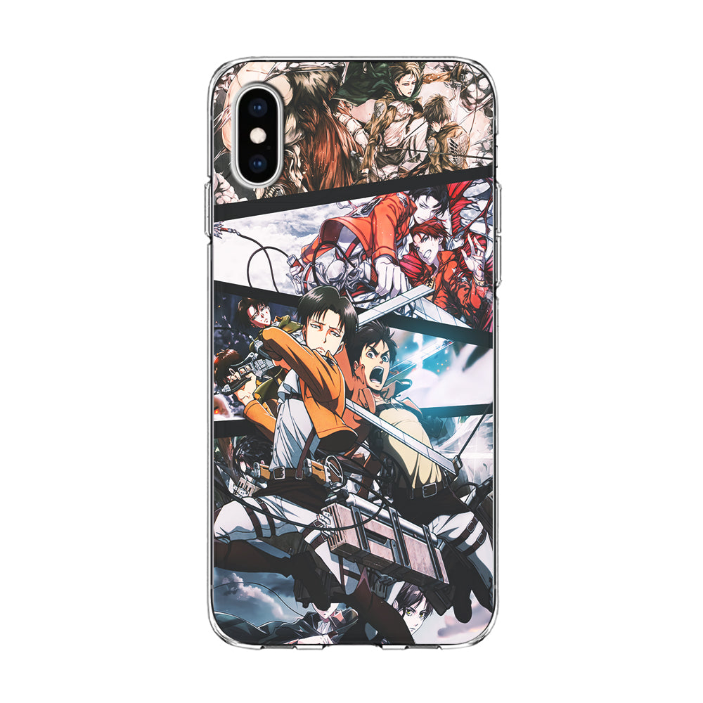 Levi Eren Collage iPhone X Case