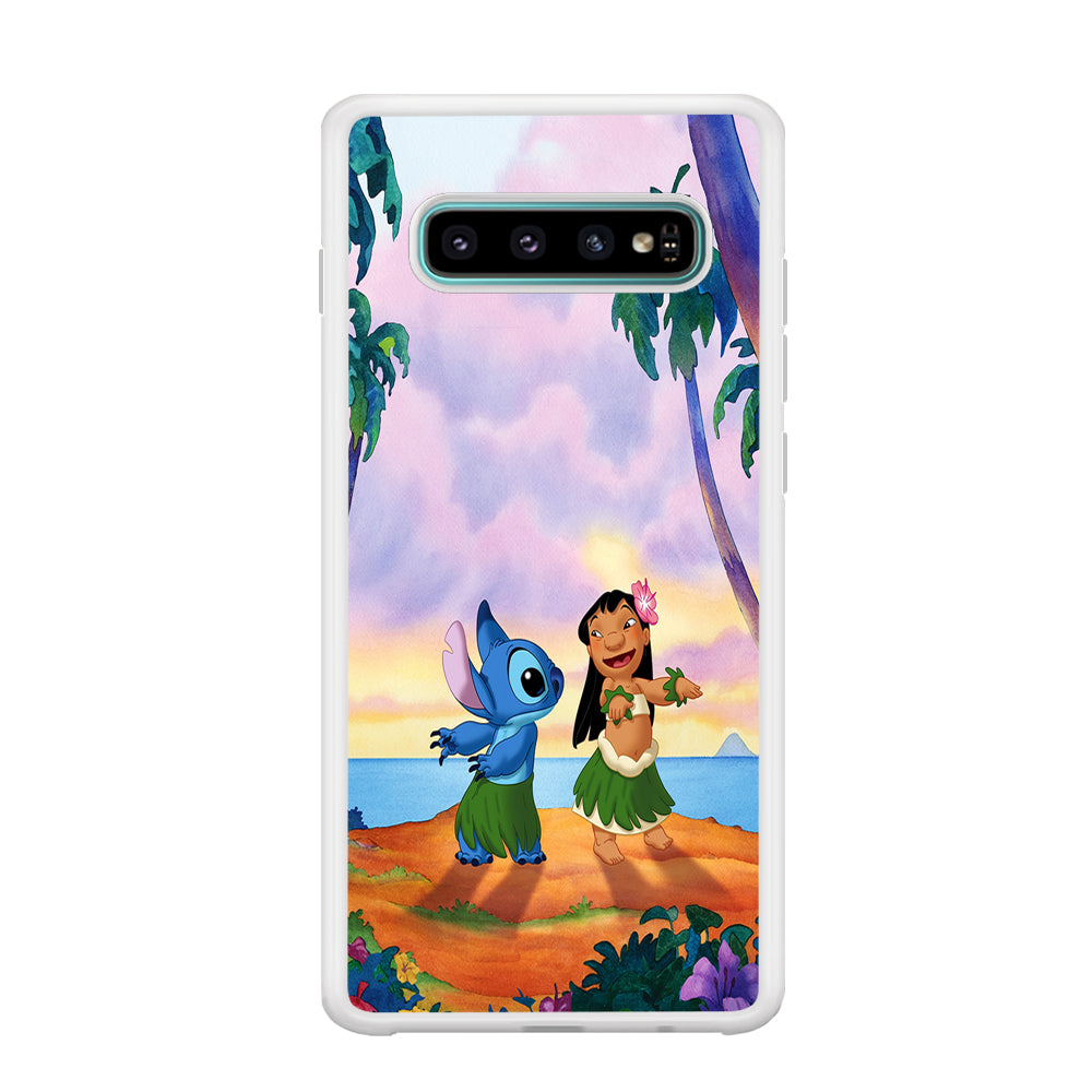 Lilo and Stitch Dancing Samsung Galaxy S10 Case