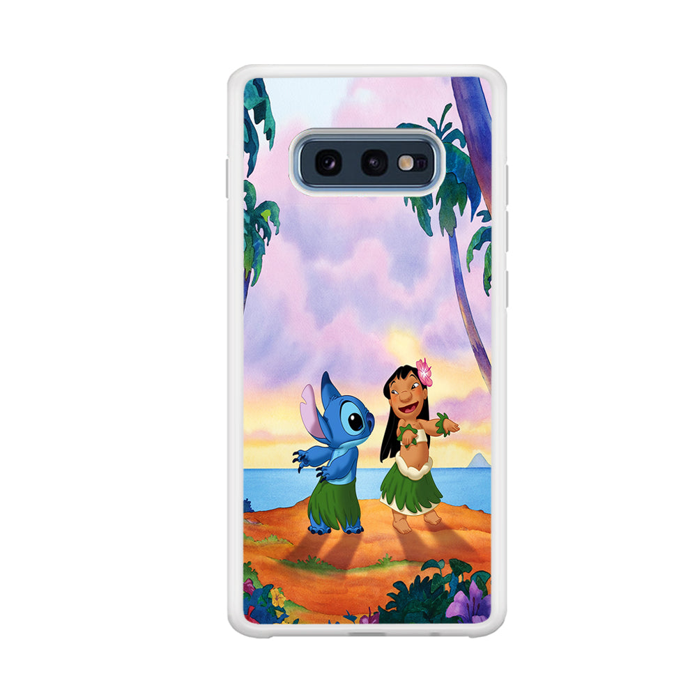 Lilo and Stitch Dancing Samsung Galaxy S10E Case