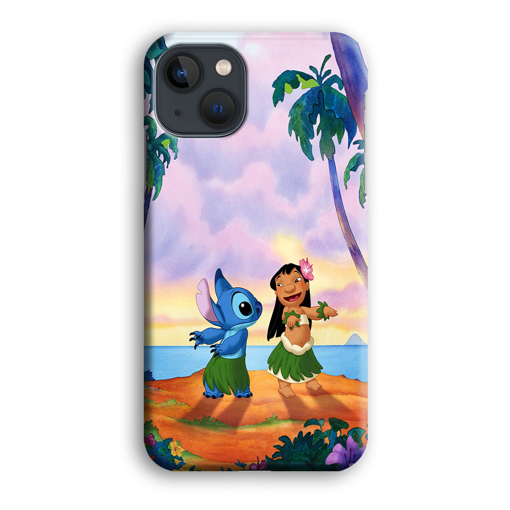 Lilo and Stitch Dancing iPhone 14 Plus Case