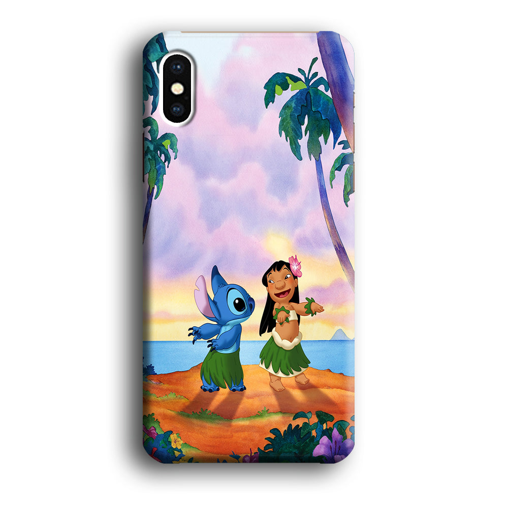 Lilo and Stitch Dancing iPhone X Case