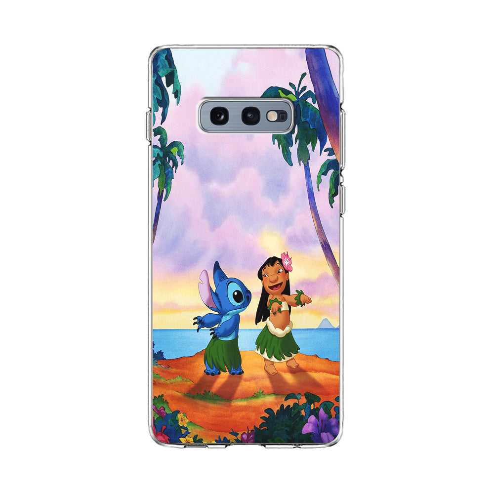 Lilo and Stitch Dancing Samsung Galaxy S10E Case