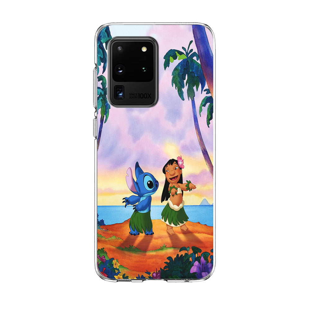 Lilo and Stitch Dancing Samsung Galaxy S20 Ultra Case