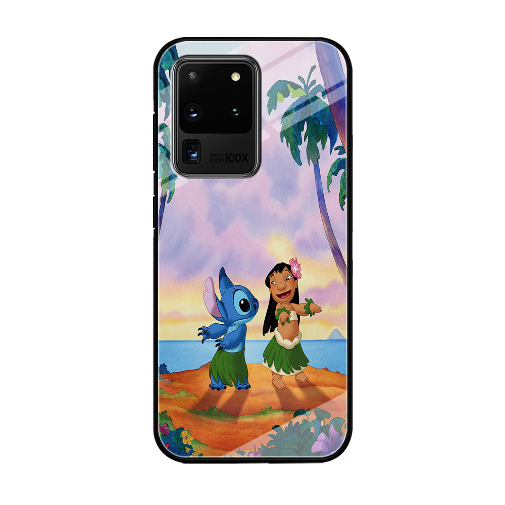 Lilo and Stitch Dancing Samsung Galaxy S21 Ultra Case