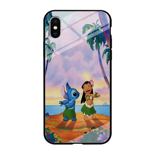 Lilo and Stitch Dancing iPhone Xs Case