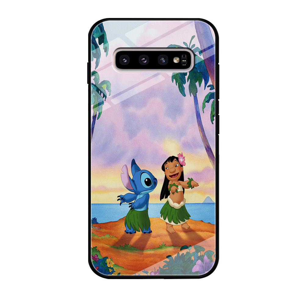 Lilo and Stitch Dancing Samsung Galaxy S10 Plus Case