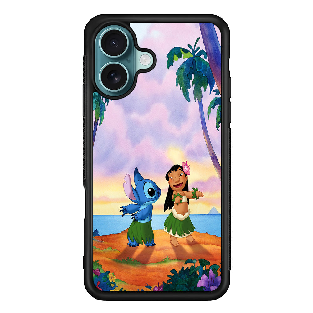 Lilo and Stitch Dancing iPhone 16 Plus Case - Altracase