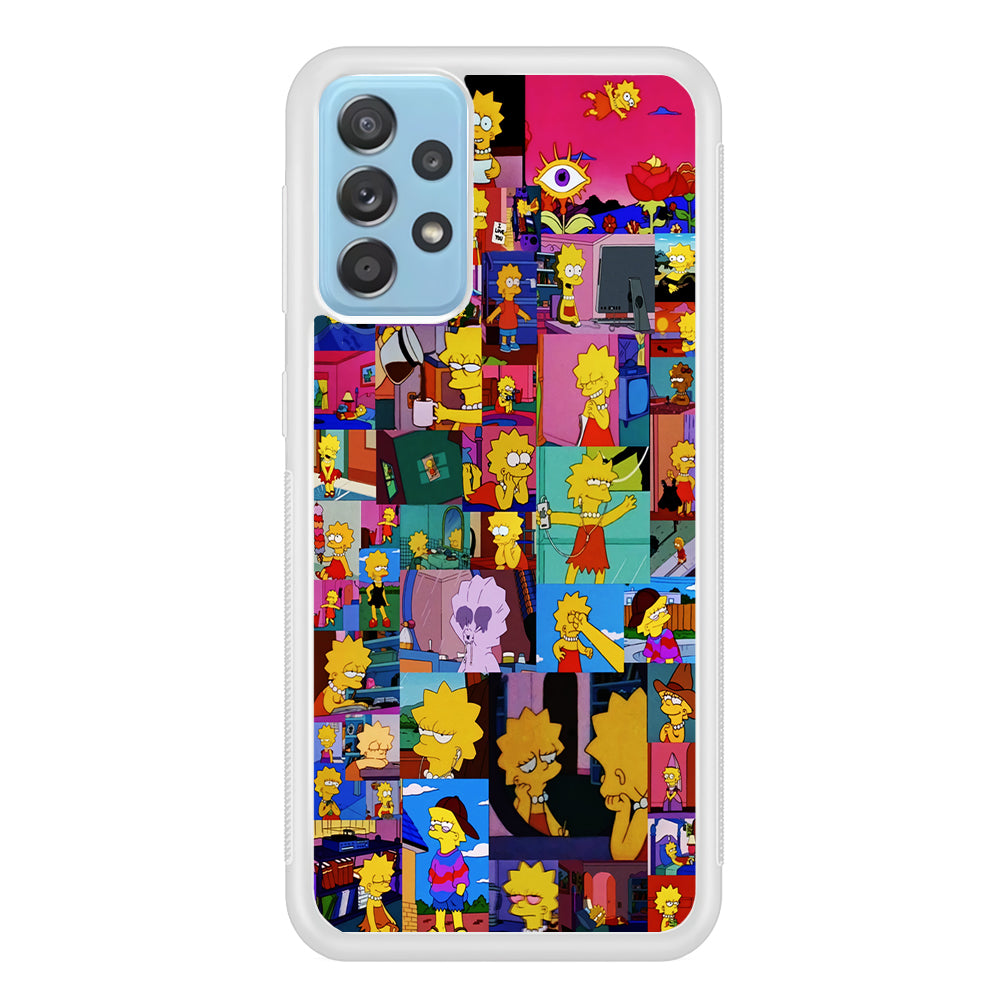 Lisa Simpson Aesthetic Samsung Galaxy A72 Case